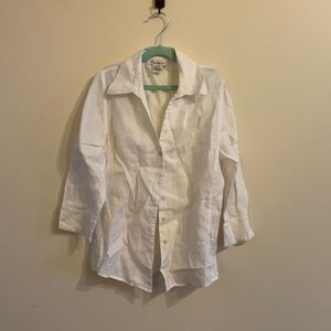 David N white Linen shirt